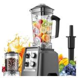 Blenders for Kitchen, Smoothie Blender with Timer - Countertop Blenders with 68oz Dishwasher-Safe Pitcher, Ice Crushing & Frozen Fruit, BPA Free TESTED - Retail: $180