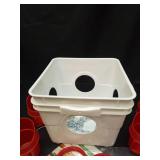 Lilyang Standing Chicken Feeders and Chicken Waterers, 2.5 Gallon Chicken Water Feeder with 4 Cups, 13.5 lb Automatic Chicken Feeder No Waste, for 8-10 Adult Chickens or 10-15 Quails (Standing) - Reta