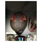 XINGSILUC Youth Kids Dirt Bike Helmet - ATV Helmet for Kids 8-14 Includes Motocross Goggles Gloves Face Mask - DOT Approved Full Face Off-Road Motorcycle Helmet(Red, Small) - Retail: $68