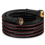 Garden Hose 25ft x 5/8\", NON-EXPANDABLE Heavy Duty Premium Flexible Water Hose, No Kink, Leakproof, Lightweight Hybrid Hose with Male to Female Fittings for Household&Backyard - Retail: $29