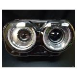 FIONE - For Dodge Challenger Headlights Assembly 2015 2016 2017 2018 2019 2020 2021 Black Housing Halogen Headlamps Replaceable Right Passenger Side RT 68174064AF CH2503267 - Retail: $102