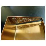 STUTOV 30\" Magnetic Stove Top Shelf â Brushed Copper Spice Rack and Seasoning Organizer â Kitchen Shelf for Back of Stove â Over Stove Rack and Storage Organizer - Retail: $37