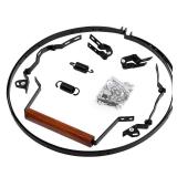 Vankey Band and Hinge Assembly for Large Big Size Green Egg, Replacement Steel Hinges Band with Handle, Band and Hinge Assembly for Large Egg Green (Split Style Bands) - Retail: $190