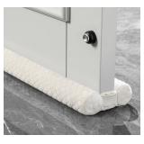 CiieyuoÂ® Door Draft Stopper â Premium Velour Under Door Gap Filler & Noise Blocker | Insert-Design Draft Stopper for Bottom of Door (30\"-36\") | Blocks Cold, Noise, Dust â Easy Install, 
