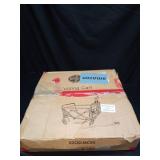 InBrave Collapsible Wagon Cart Foldable Beach Wagon with All-Terrain Wheels - 380 LBS Heavy Duty Grocery Cart for Shopping, Beach, Camping, Sports, Garden (Blue) - Retail: $50