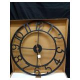 Pytha Sight 24 Inch Large Oversized Farmhouse Modern Decorative Wall Clock for Living Room,Silent Industrial Big Arabic Numerals Vintage Metal Round Wall Clocks for Kitchen,Dinng Room,Office - Retail: