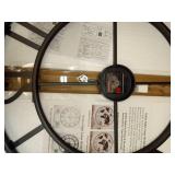 Pytha Sight 24 Inch Large Oversized Farmhouse Modern Decorative Wall Clock for Living Room,Silent Industrial Big Arabic Numerals Vintage Metal Round Wall Clocks for Kitchen,Dinng Room,Office - Retail: