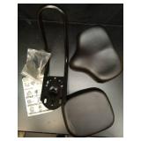 Extra Wide Bike Seat with Backrest and Comfortable Ergonomic Design for Men and Women - Adjustable Height Leather Saddle Pad for eBike, Tricycle, and Big Bikes - Retail: $29