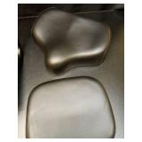 Extra Wide Bike Seat with Backrest and Comfortable Ergonomic Design for Men and Women - Adjustable Height Leather Saddle Pad for eBike, Tricycle, and Big Bikes - Retail: $29