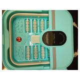 UNIFULL Collapsible Foot Spa Bath with Heat and Massage Rollers, Bubble, Foot Pedicure Kit, Temperature Control, Red Light, Pedicure Foot Spa, Foot Bath - Retail: $46