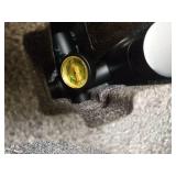 All-Metal Outdoor Shower Fixture,3 Functions Handle Tub Rainfall Shower Faucet Sets with Dial Thermometer Brass Valve, Black Exposed Shower System with 10