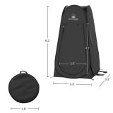 Pop Up Pod - Privacy Shower Tent, Dressing Room, or Portable Toilet Stall with Carry Bag for Camping, Beach, or Tailgate by Wakeman Outdoors (Black) - Retail: $31