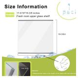 2025 Upgrade W11188040 Refrigerator Fresh Food Glass Shelf (Upper) for Whirlpool Ikea Maytag Fridge Glass Shelf Replacement, Replace W11135529 PS12348757 AP6286990,3 -Year Warranty - Retail: $38