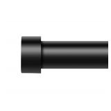 Black Curtain Rods for Windows 170 to 240 Inch(3-20 Feet),extra long drapery rod for large window,1\" Diameter Rods with Modern Style End Cap Finials,Size:36-240 Inch - Retail: $49