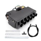 Saihisday 12V Car Truck Under Dash, A/C Air Conditioning Evaporator Assembly, Under-Dash A/C Heat + Cool Unit, 3 Speed 6 Ports for Car Truck - Retail: $102