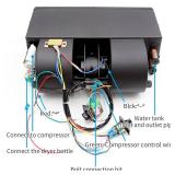 Saihisday 12V Car Truck Under Dash, A/C Air Conditioning Evaporator Assembly, Under-Dash A/C Heat + Cool Unit, 3 Speed 6 Ports for Car Truck - Retail: $102