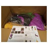 10.5FT Outdoor Animated Flying Witch Halloween Decor on Broom, Sound Activation,Eyes Glowing,Scary Sounds, Animatronics Hover Witch for Garden Yard Lawn Decorations - Retail: $91