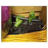 10.5FT Outdoor Animated Flying Witch Halloween Decor on Broom, Sound Activation,Eyes Glowing,Scary Sounds, Animatronics Hover Witch for Garden Yard Lawn Decorations - Retail: $91