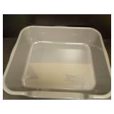 Ying Tutu 1 Pack of Extra Large Cat Litter Box (ABS Material), Low Entry Senior Litter Pen for Geriatric Kitty Big Cats, Jumbo Pet Safe Litter Boxes Tray for Indoor Pets Potty (Gray, 24\" L x 20\" W) 