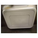 Ying Tutu 1 Pack of Extra Large Cat Litter Box (ABS Material), Low Entry Senior Litter Pen for Geriatric Kitty Big Cats, Jumbo Pet Safe Litter Boxes Tray for Indoor Pets Potty (Gray, 24\" L x 20\" W) 