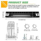 SKK-7A SKK8K Stacking Kit Fit for Samsung Washer & Dryer 27 Inch Front Load Laundry by Techecook - 2024 UPGRADED Samsung laundry stacking kit Replaces for SKK-7A SK-5A SK-5AXAA SKK-8K - Retail: $28