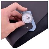 2.0MM Thick Tooling Leather Square 5-6OZ Genuine Top Full Grain Cow Skins Leather Sheets for Crafts Tooling Sewing (Black (2.0mm Full Grain), 68