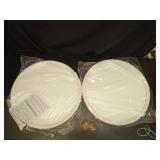 Allsmartlife Led Flush Mount Ceiling Light 2-Pack, 18 inch 36W 4650lm Dimmable Led Ceiling Light, 3000K/4000K/6500K, Round Led Light Fixture for Laundry Room, Hallway - Retail: $66