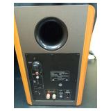 SAMTRONIC Active Bookshelf Speakers 5.25\" High Output Woofer and 4 inches Ribbon Tweeter Brown Color, Bluetooth V5.0,RCA,Optical,HMDI(ARC),USB and Remote Control (Brown Active) - Retail: $200