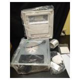 13.8 IN Bathroom Exhaust Fan with Light and Heater 1800W, 4 in 1 220 CFM Bathroom Exhaust Fan with Heater, 12W LED Light, Metal Housing 1.0 Sone with Heating, Ventilation, Remote Control - Retail: $16