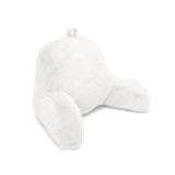 Sherry Kline Faux Fur, Zippered Backrest Cushion with Covered Insert - White polyetser Fill - Retail: $50