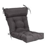 QILLOWAY Indoor/Outdoor High Back Chair Cushion,Spring/Summer Seasonal Replacement Cushions.(Dark Grey) - Retail: $50