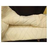 Macgace Ultra Soft Cream White Area Rug for Living Room, 5x7 Modern Geometric Shag Rugs with Nonslip Backing for Bedroom, Washable Fuzzy Carpet for Cozy Kids Girls Room Nursery - Retail: $40