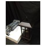 Brilvibera Outdoor Post Light 2 Packs Dusk to Dawn, Post Lights Outdoor Electric with Pier Mount, Pole Lanterns Outdoor for Yard, Driveway, Path, Black - Retail: $89