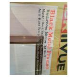 Briivue 36x36 Inch Black Bathroom Mirror for Wall, Thick Metal Framed Rectangle Mirrors for Over Sink, Bedroom, Living Room, Entryway, Anti-Rust, HD Tempered Glass - Retail: $140