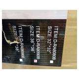 Briivue 36x36 Inch Black Bathroom Mirror for Wall, Thick Metal Framed Rectangle Mirrors for Over Sink, Bedroom, Living Room, Entryway, Anti-Rust, HD Tempered Glass - Retail: $140