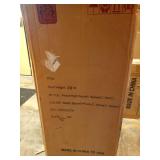 Aklaus Swivel Bar Stools 30 inch Metal Swivel Bar Height Barstools Set of 4 Modern Farmhouse Bar Chairs with High Backs and Large Wooden Seat for Kitchen Island Dining Room Matte Black - Retail: $210