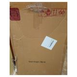 Aklaus Swivel Bar Stools 30 inch Metal Swivel Bar Height Barstools Set of 4 Modern Farmhouse Bar Chairs with High Backs and Large Wooden Seat for Kitchen Island Dining Room Matte Black - Retail: $210