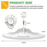 Upgraded W10752283 Washer Washplate Compatible for Whirlpool Washing Machine by Techecook - wtw5000dw1 Washplate Replaces w10609476, w10834890, ps10064549, AP5956378, 3452757 - Retail: $38