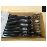 FairyHaus Wooden Hangers 30 Pack, Slim Wood Hangers with 360Â° Swivel Hook and Notches, Smooth Finish Coat Hangers with Pants Bar, Lightweight Black Wooden Clothes Hanger for Suits - Retail: $35