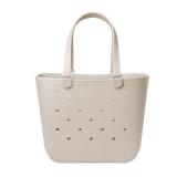 Simple Modern Extra-Large Beach Bag | Waterproof Getaway Rubber Tote with Zipper Pocket for Travel, Pool, Boat, Groceries, Sports | Almond Birch - Retail: $64