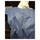 DuPont Tyvek 400 Hooded Coveralls with Elastic Wrists & Ankles Size Large.  White Front/Blue Back 25 ct. - Retail: $152