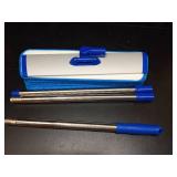 18\" Professional Microfiber Mop Floor Cleaning System, Flat Mop with Stainless Steel Handle, 4 Reusable Washable Mop Pads, Wet and Dust Mopping for Hardwood, Vinyl, Laminate, Tile Cleaning - Retail: 