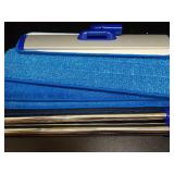 18\" Professional Microfiber Mop Floor Cleaning System, Flat Mop with Stainless Steel Handle, 4 Reusable Washable Mop Pads, Wet and Dust Mopping for Hardwood, Vinyl, Laminate, Tile Cleaning - Retail: 