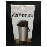 Coffee Carafe for Keeping Hot - Gezoss 102OZ / 3L Airpot Coffee Dispenser with Pump - Large Coffee Thermos for Hot Drinks Tea Liquid - Insulated Stainless Steel Hot Water Beverage Urn for Parties - Re