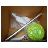 18\" Professional Microfiber Mop Floor Cleaning System, Flat Mop with Stainless Steel Handle, 4 Reusable Washable Mop Pads, Wet and Dust Mopping for Hardwood, Vinyl, Laminate, Tile Cleaning - Retail: 