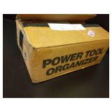 Spampur Power Tool Organizer for Tool Storage, Drill Holder Wall Mount with Screwdriver Organizer, Tool Holder for Garage Wall Organization, Heavy Duty Metal Tool Shelf with Battery Holder - Retail: $