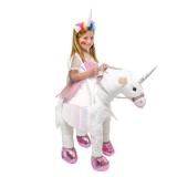 Jason Party Kids Unicorn Ride On Costume T-Rex Dragon Animal Halloween Cosplay - Unicorn-M - Retail: $40