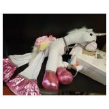 Jason Party Kids Unicorn Ride On Costume T-Rex Dragon Animal Halloween Cosplay - Unicorn-M - Retail: $40