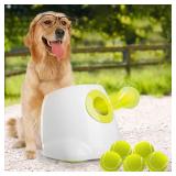 ALL FOR PAWS Automatic Dog Ball Launcher for Medium to Large Dogs, Interactive Tennis Ball Thrower, Rechargeable Dog Toy Mental Stimulation Training Game for Energetic Dogs - Retail: $110
