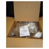 YMKSKJ 20\" Pink Crystal Fandelier Ceiling Fans with Lights, Pink Flower Chandelier Ceiling Fan with Light Remote Control, Morden Caged with 6 Speeds for Bedroom, Nursery, Living Room - Retail: $170